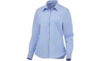 Camisa elstica de popelina de manga comprida de mulher Hamell