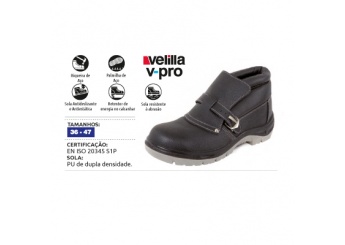 BOTA SOLDADOR BIQUEIRA E PALMILHA DE AO