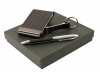 Conjunto com porta-chaves + esferogrfica + porta-cartes