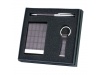 Conjunto com porta-chaves + esferogrfica + porta-cartes