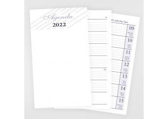 Miolo para agenda de bolso com ndice Inty