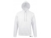 SWEAT UNISSEXO COM CAPUZ BRANCO SNAKE
