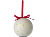Bola de adorno de Natal, com lao vermelho e 6 luzes