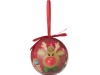 Bola de adorno de Natal, com lao vermelho e 6 luzes