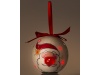 Bola de adorno de Natal, com lao vermelho e 6 luzes