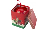 Caixa de msica com bola de adorno de Natal