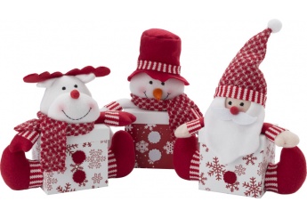 Caixa com decorao de Natal