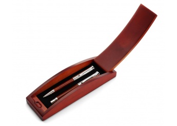 Conjunto de escrita de madeira