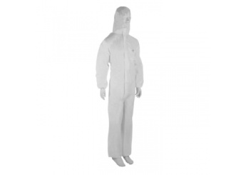 Fato Proteccao Branco com Capuz Descartavel (1un)