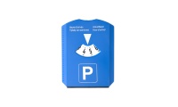 Raspador de gelo com disco para parque de estacionamento e moedas