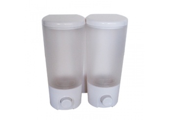 Saboneteira/Dispensador Gel Plstica Dupla 2x400ml