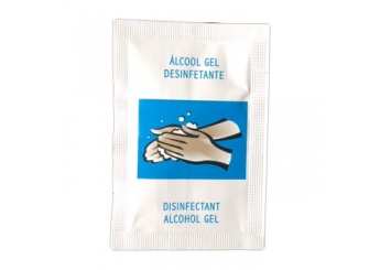 Saqueta com Gel Desinfectante 3ml (Caixa 500un)