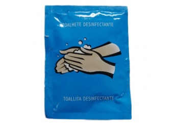 Toalhete Desinfetante com lcool para Mos e Equipamentos 11x21cm 500un