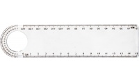 Rgua de plstico transparente (15 cm)