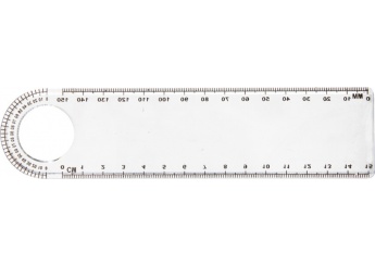 Rgua de plstico transparente (15 cm)