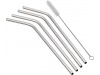 Conjunto de 4 palhinhas de ao inoxidvel