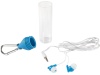 Auriculares em tubo de plstico
