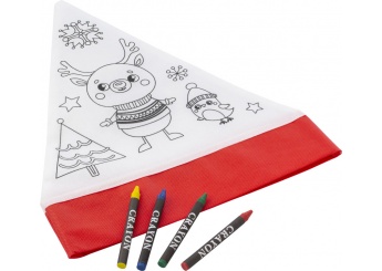 Gorro de Natal + 4 Lpis de Cera