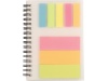 Caderno espiral com notas adesivas