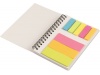 Caderno espiral com notas adesivas