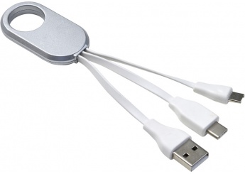 Cabo do carregador com 3 adaptador