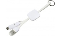 Cabo carregador USB-C com porta-chave