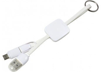 Cabo carregador USB-C com porta-chave