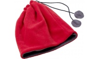 Cachecol em l polar de polister (240 g/m) e gorro