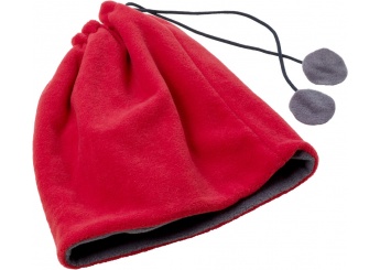 Cachecol em l polar de polister (240 g/m) e gorro