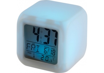 Despertador em forma de cubo