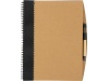 Caderno em carto reciclado com esferogrfica