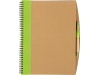 Caderno em carto reciclado com esferogrfica