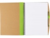 Caderno em carto reciclado com esferogrfica