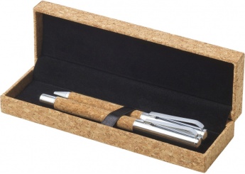 Conjunto de escrita em cortia
