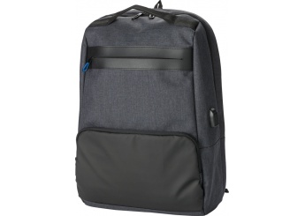 Mochila com bolso de trs antirroubo