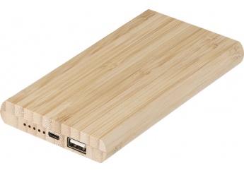 Power bank de bambu 6000 mAh 