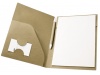 Pasta A5 + Bloco 20 folhas lisas de papel reciclado + esferogrfica