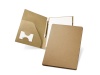 Pasta A5 + Bloco 20 folhas lisas de papel reciclado + esferogrfica
