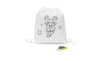 Saco tipo mochila para colorir