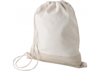 Mochila com cordo de algodo