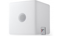 Cubo LED com alto-falante duplo