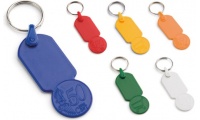Porta-chaves com moeda