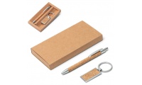 Conjunto esferogrfica e porta-chaves