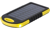 Powerbank de energia solar ABS emborrachado 4.000 mAh