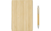 Caderno de capa de bambu