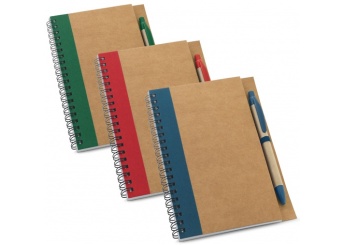 Bloco de notas + esferografica