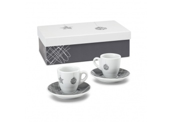 Conjunto de 2 chvenas de caf