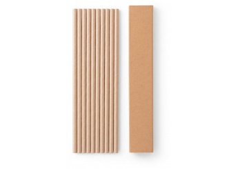 Conjunto de 10 palhinhas em papel kraft LAMONE