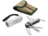 Kit outdoor: canivete multifunes + lanterna