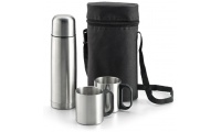 Conjunto garrafa termo e canecas